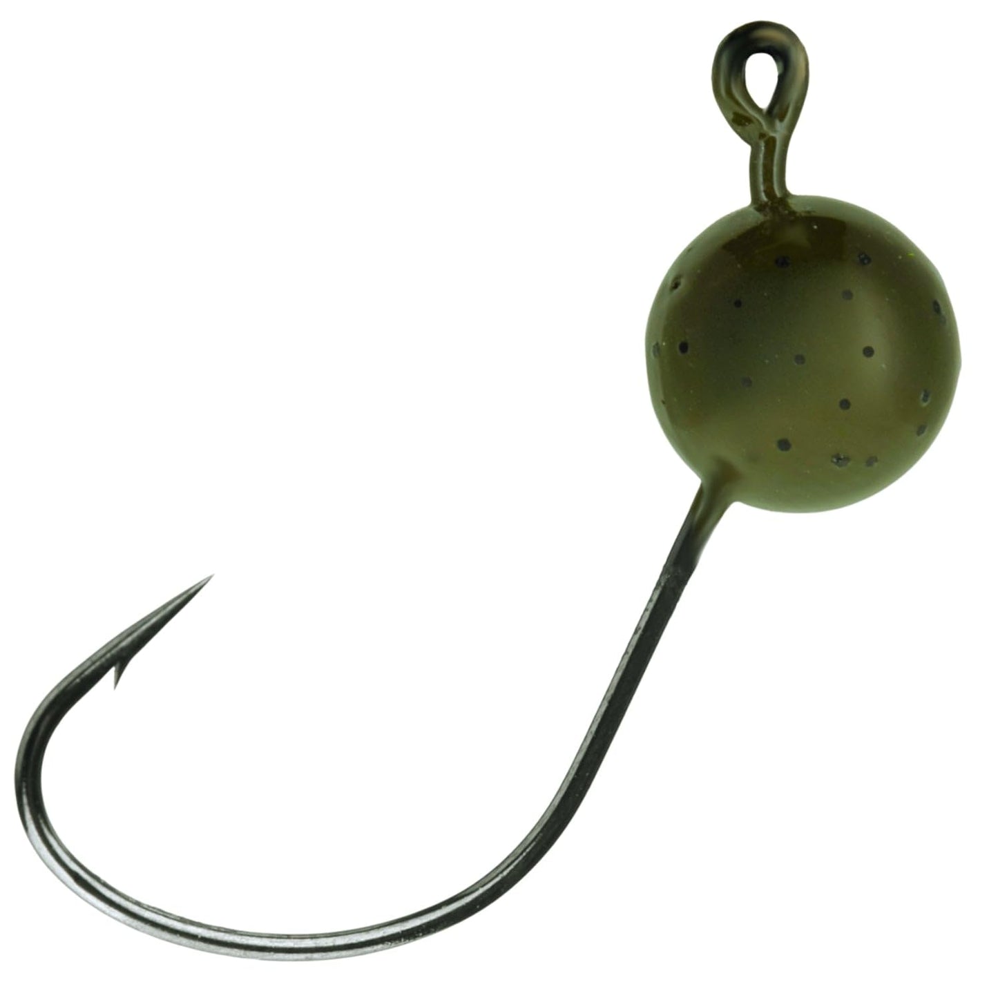 Reaction Tackle Wacky Jig Heads for Bass Fishing, Durable Jig Heads with Sharp Hooks for Finesse and Wacky Rigging, Smallmouth and Largemouth - 1/16 Oz Green Pumpkin (10-Pack)