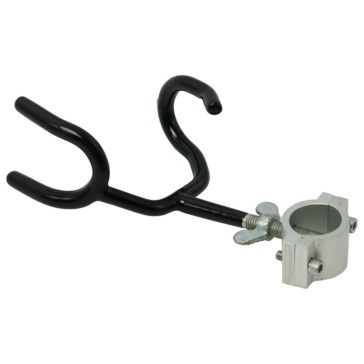 NovelBee 8pcs of 25 Degree Sure Grip Steel Fishing Rod Holder for Rails 1-1/6" to 1-1/4",Wire Form Rod Holder for Boat Rod Racks