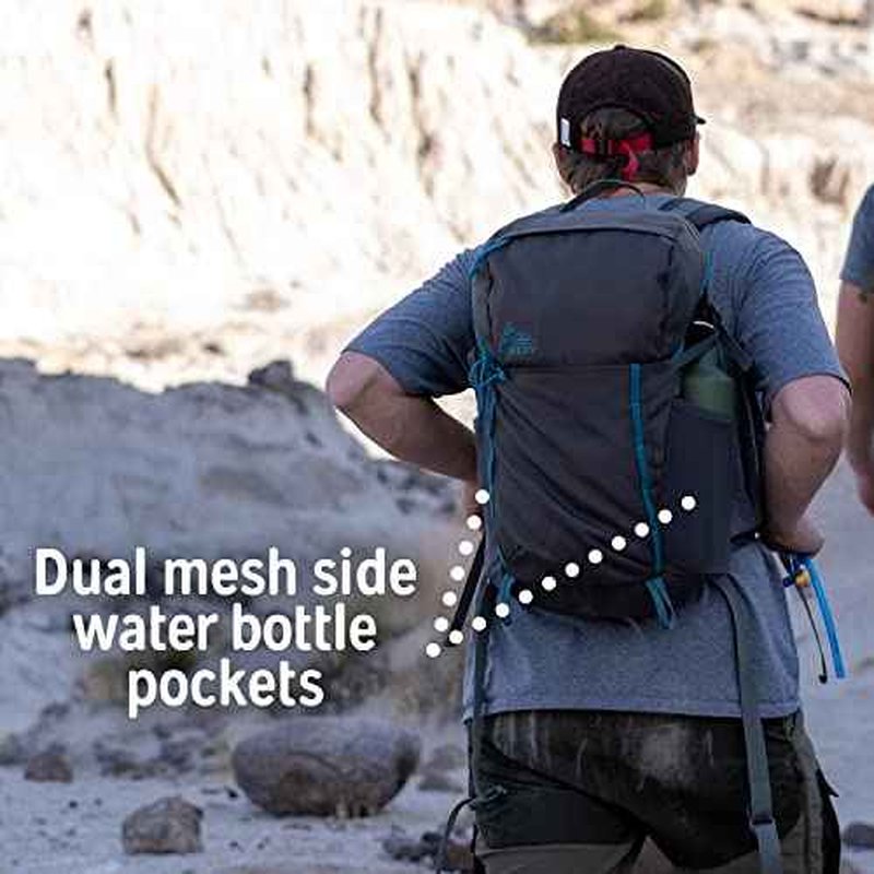 Kelty Asher Day Hiking Pack, 18-85 Liter Capacity, Men¡¯s and Women¡¯s Hiking, Backpacking, Travel Pack, Hydration Compatible, Internal Frame 2023 Model (24L Beluga)