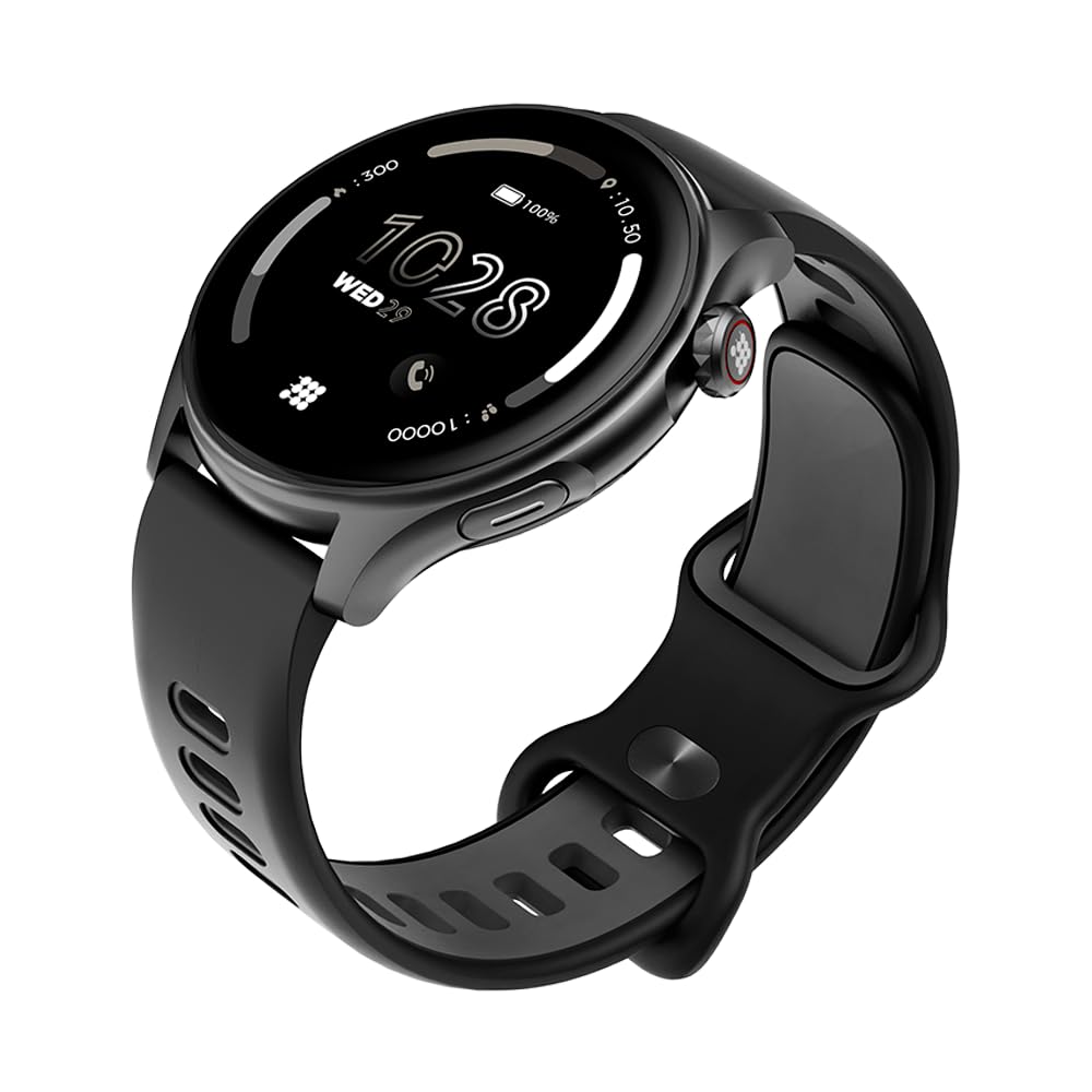 Cubitt Aura Smartwatch/Fitness Tracker with 1.43" Touch AMOLED Screen, Bluetooth Calling, 60+ Sports, Blood Oxygen, Heart Rate, Stress/Sleep Monitor, Waterproof, Step Counter, Compass Support