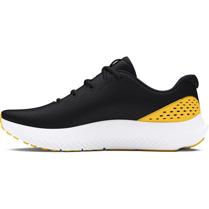 Under Armour Men's Charged Surge 4, (003) Black/Taxi/Taxi, 7, US