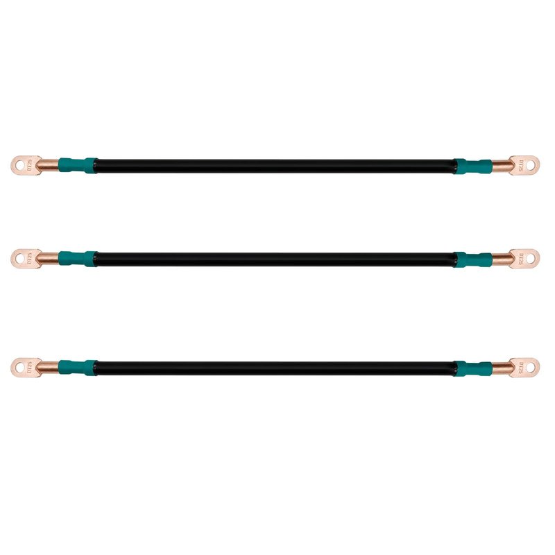 ZUDKSUY 3 PCS 48V Battery Cables 4 Gauge 16inch with Compatible EZGO RXV and Compatible Club Car Precedent 48V Golf Cart (4x12V Batteries) Golf Cart Battery Cables