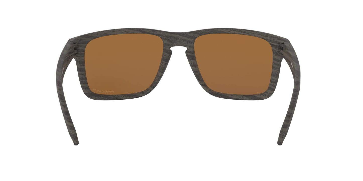 Oakley Men's OO9417 Holbrook XL Square Sunglasses, Woodgrain/Prizm Tungsten Polarized, 59 mm