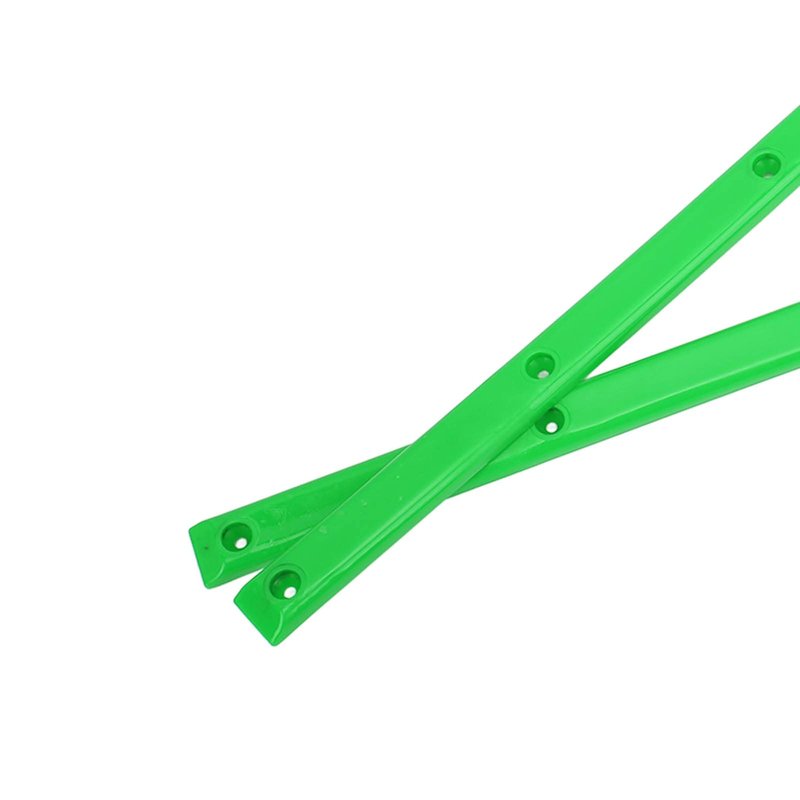 Rib Bones Rails, Stable Flexible Glossy Skateboard Wear Rails Appearance Longboard Ribs Bonesblack (Green)