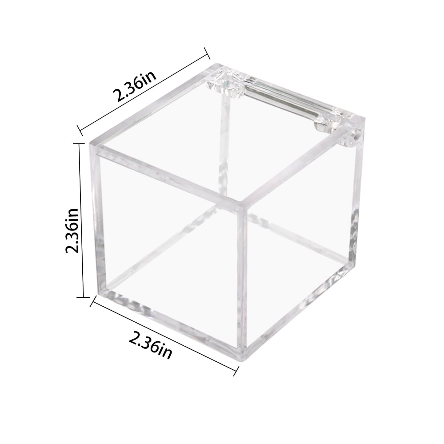 1 PC Golf Ball Display Case, UV Protected Golf Ball Display Cube, Acrylic Case Clear Display Holder for Golf Balls, 2.36 x 2.36 x 2.36 Inch