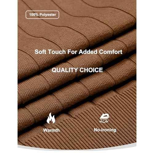 COOFANDY Mens Knit Polo Sweater Long Sleeve Polos Lightweight Casual Dress Pullover Sweaters