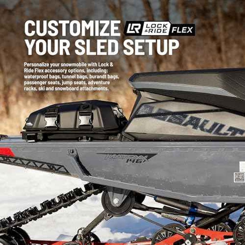 Polaris Snowmobile Shovel Jacket for Lock & Ride Flex Burandt Tunnel Bag, Black Waterproof Cargo Bag, Easy Install, Direct Attachment, Gives 2nd Snow Shovel Option, Genuine OEM - Part 2889322