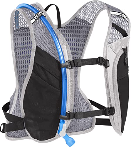 CamelBak Women's Chase Bike Vest 50oz - Hydration Vest - Easy Access Pockets, Silver/Black