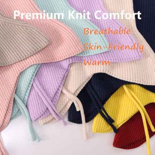 Knit Balaclava Women Winter Hats for Women Winter Face Mask Ski Mask for Men and Women Warm Face Cover Neck Warmer