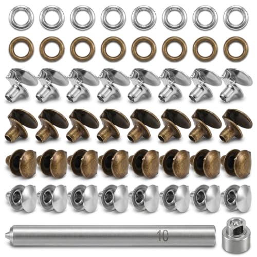 80-Piece Antique Boot Lace Hook Repair Kit for Shoes