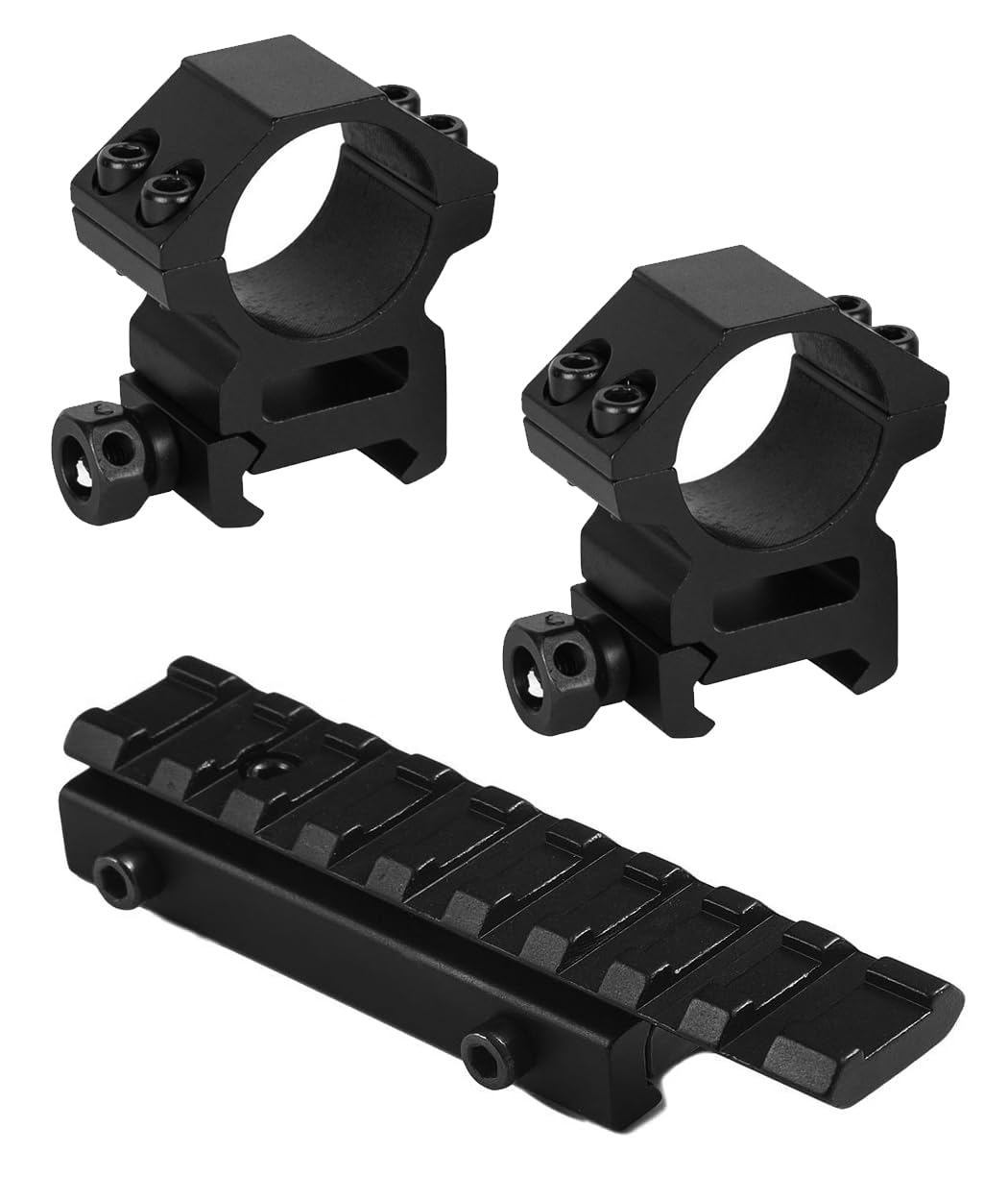 M1SURPLUS Optics Mounting Kit - Includes Dovetail Adapter Mount and Mid Height Profile 1" Scope Rings/Fits Mossberg 702 802 Henry Arms 22 Lever Action Rimfire Rifles