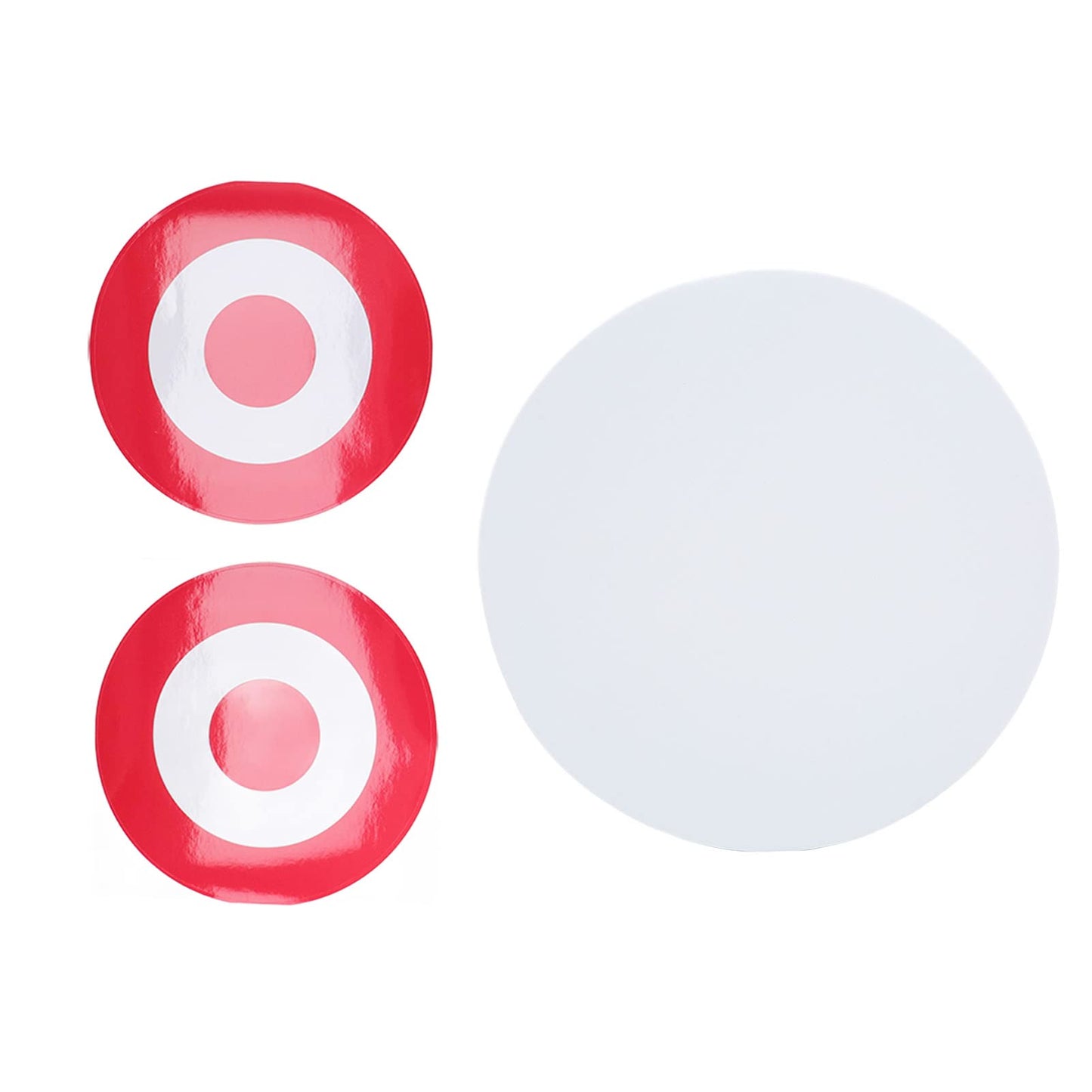 Foam Archery Target, High Density Round EVA Target for Indoor and Outdoor Practice, Sports Accessories for Backyard (White Red Target)