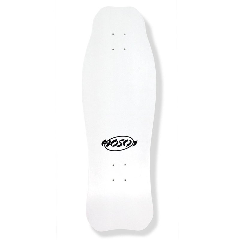 Hosoi Skateboards O.G. Hammerhead Skateboard Deck, White, 10.5 x 31-Inch