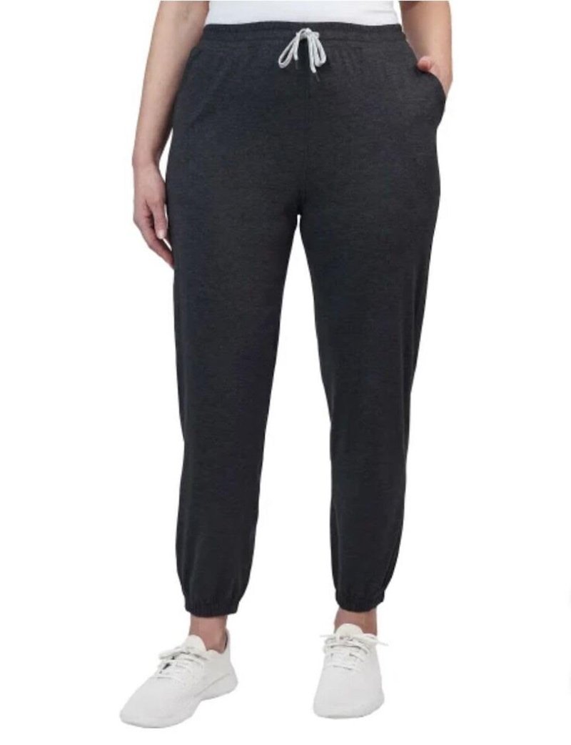 KIRKLAND Signature Women's Moisture Wicking Lightweight Jogger Pant with Pockets (US, Alpha, Large, Regular, Regular, Noir (Black))