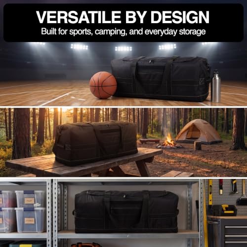 Heavy Duty Large Duffle Bag 132L Travel Gear Sports Equipment Storage