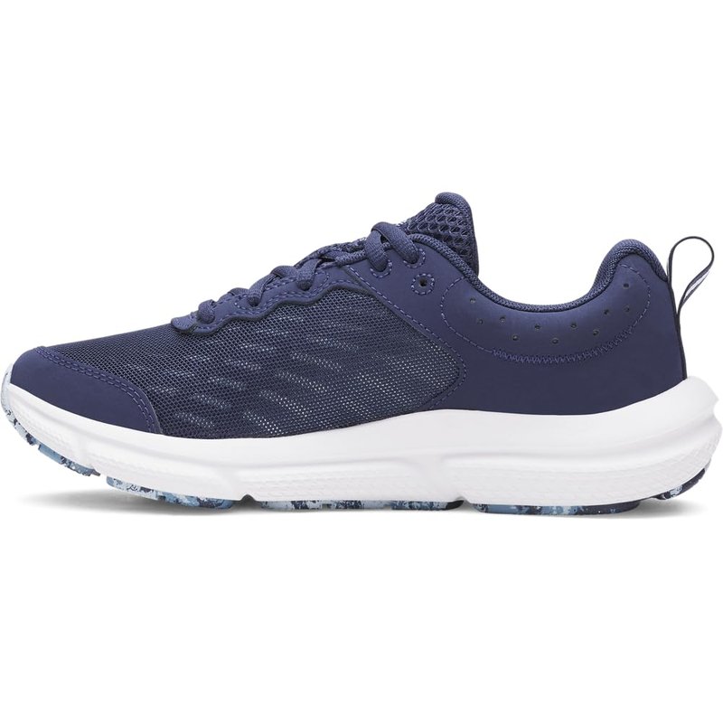 Under Armour Women's Charged Assert 10, (403) Washed Navy/Blue Smoke/Metallic Blue Calm, 8.5, US
