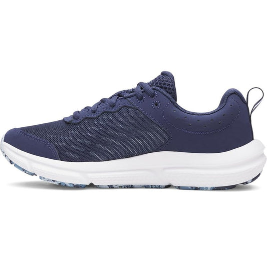 Under Armour Women's Charged Assert 10, (403) Washed Navy/Blue Smoke/Metallic Blue Calm, 8.5, US