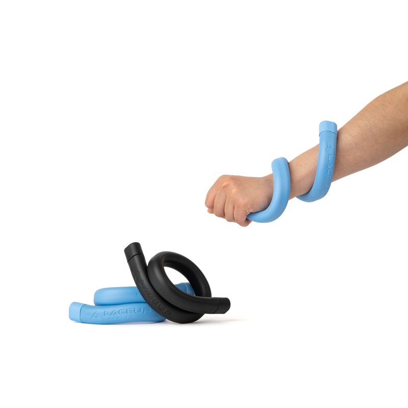 New LaceUp Wearable Wrist Weights | 2 Pack Black - 1 Pound Each | Adjustable Wrist Weights Set for Walking, Yoga, Dance, Barre, Pilates, Cardio, or Aerobics