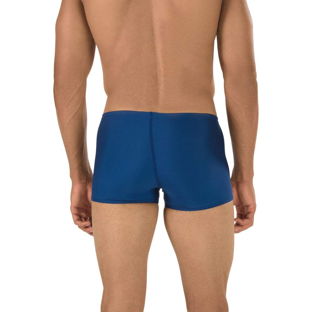 Speedo Men's Swimsuit Square Leg Endurance+ Solid Navy