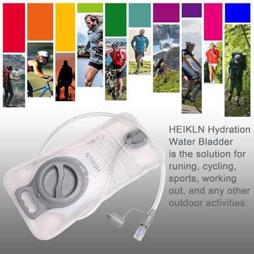 Hydration Bladder 2 Liter,Water Bladder for Hiking Backpack,Leak Proof Water Bladder Bag, BPA Free Military Water Storage Bladder, Hydration Pack for Bicycling Hiking Camping Hunting Running