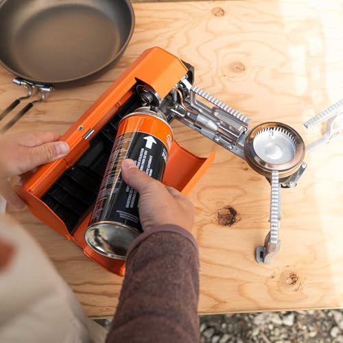 GSI Outdoors Selkirk 270 Butane Stove ? Lightweight, Compact Camping Stove with High-Output Burner, Wind Guard, and Piezo Ignition for Outdoor Cooking