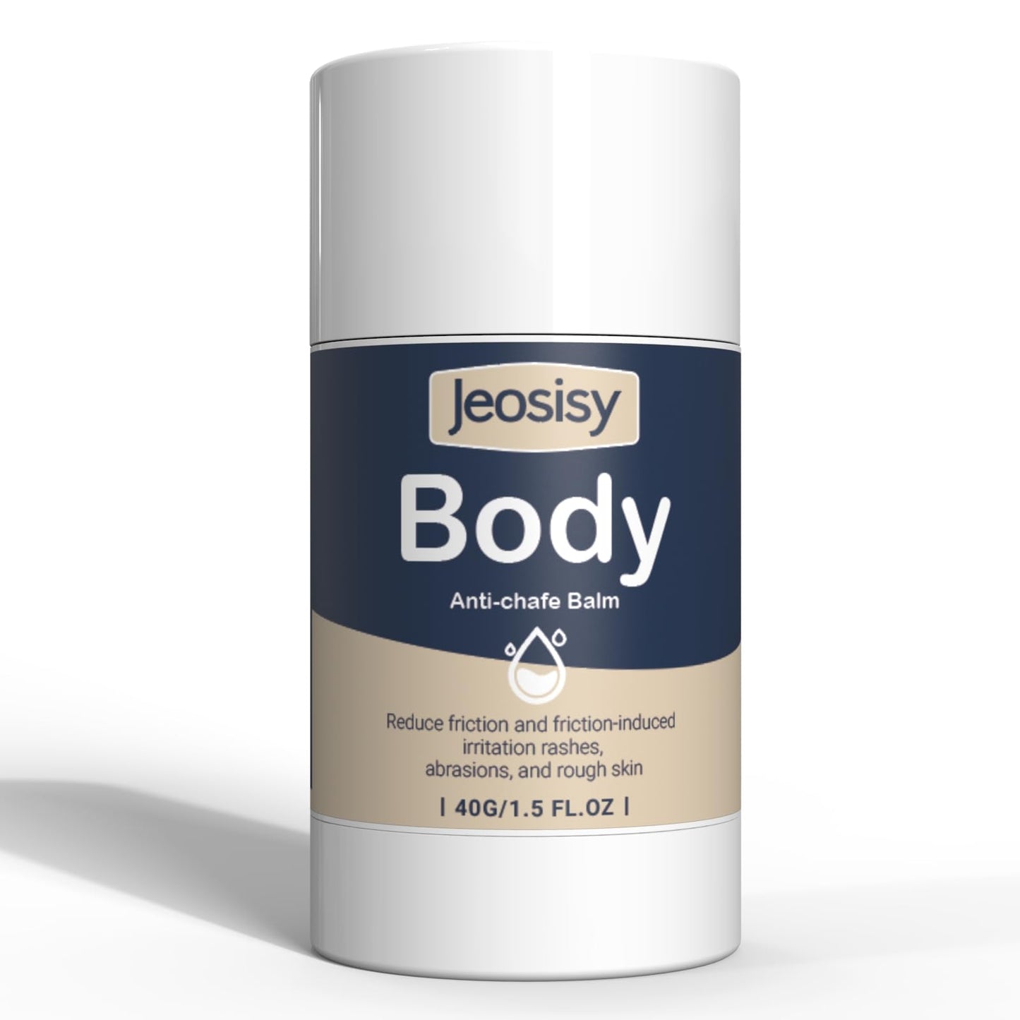 jeosisy Anti Chafing Stick-Body Anti Chafe Balm Cream Anti Chafing Friction Defense Balm for Thighs, Chest, Arms, Feet, Elbows and Areas Where Skin Hubs,Travel Size Use Before or After Sport Exercise