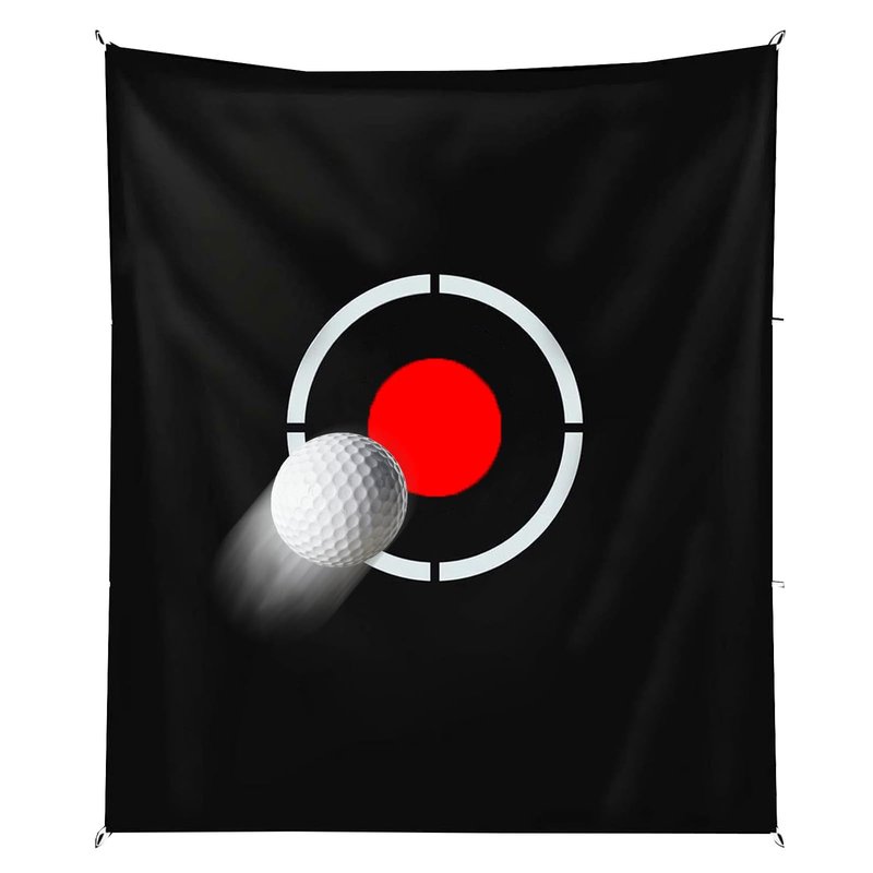 Higood Golf Target Cloth - 5x6 FT Quick Setup Portable Practice Hitting Driving Aid Trainers Indoor Outdoor Basement Yard for Golfers Adults Players Teens Gifts