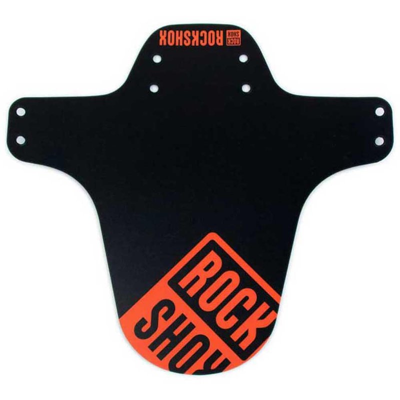 RockShox MTB Fender, Short Zip Tie, Black w/Fire Red