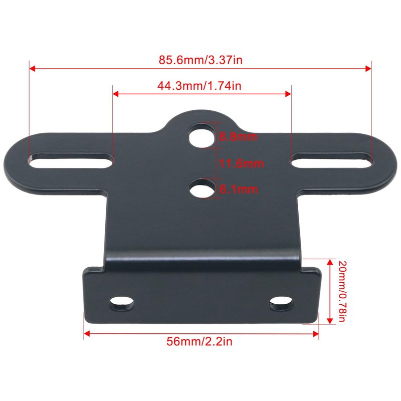FMHXG Mountain Bike Tail Light L-Shape Mounting Piece Bicycle Rear Rack Reflector Fixing Clip Aluminum Bicycle Parts Reflectors Warning Signs Mounting Bracket