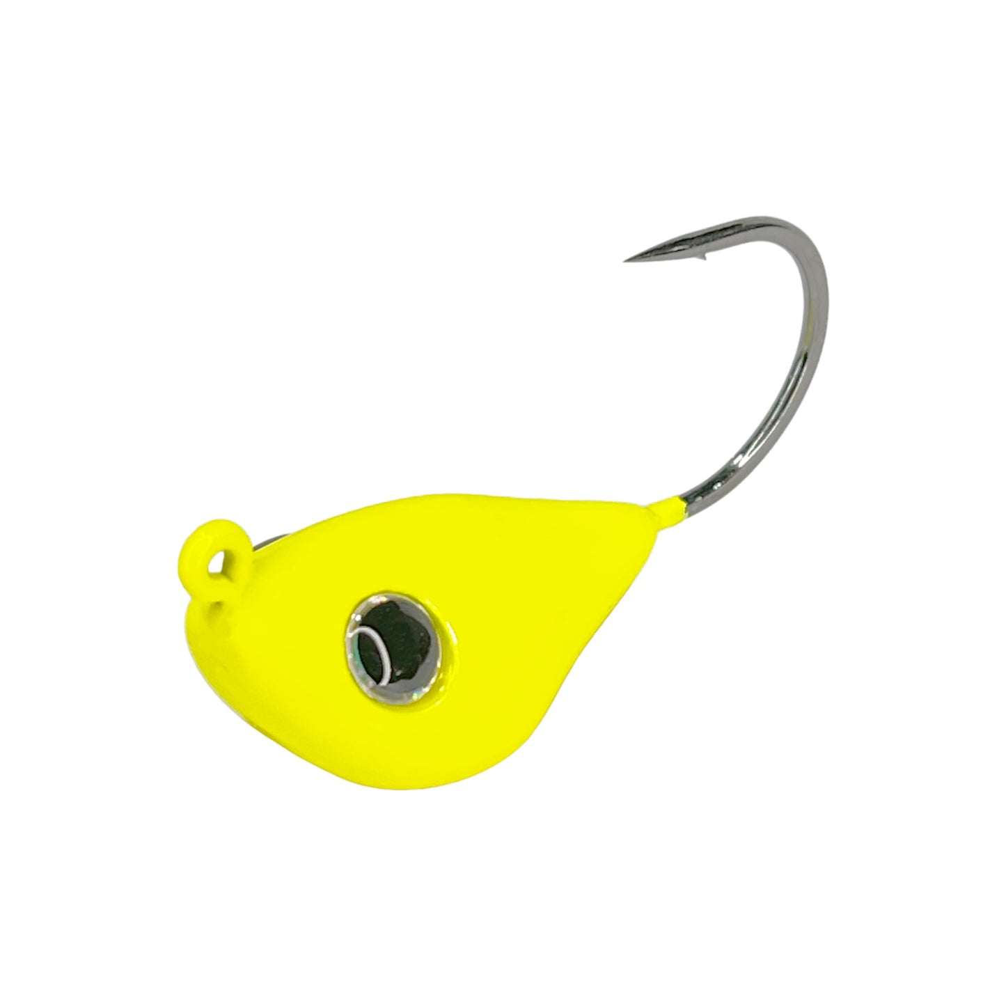 Rock Bottom Jigs™ - 0.5 oz, Chartreuse Glow, Premium Saltwater Fishing Jig for Blackfish (Tautog), Sheepshead, Grouper - Wide-Body Design for Less Snag - VMC Hooks & Durable Construction - 2 Pack