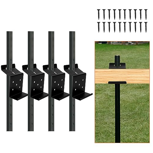 ICokin 8 Pack T-Post Target Hanger, T Post Bracket Target Mount，AR500 Steel Target Bracket