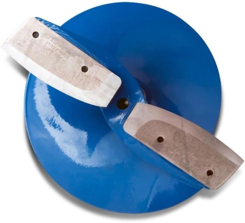 Mora 2-Piece Hand Auger - Lightweight Powder Blue Ice Auger with Steel Blades & Adjustable Handle