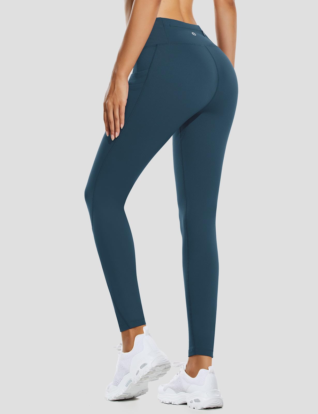 baleaf Fleece Lined Leggings Women Thermal Warm Winter 27" Dark Blue XS