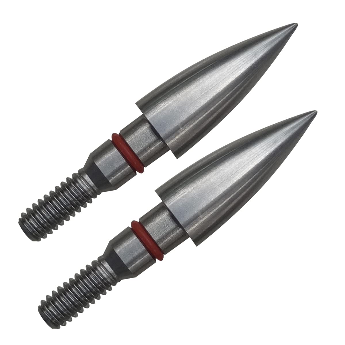 Stainless Steel Archery Field Points,9/32″ 19/64″ 5/16″ 11/32″ Diameter 100/125/150/175/200/250/300 Grains,Screw in Archery Field Tips(1 Dozen 12PCS) (5/16″-100grains)