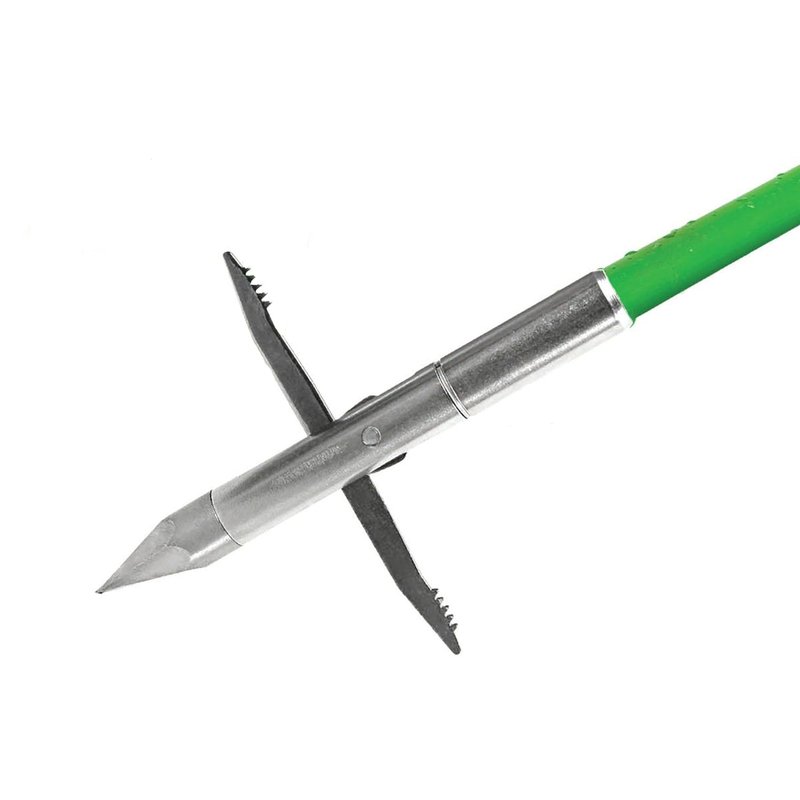 TRUGLO Carpedo Superior Durable Hunting Bowfishing Arrow w/Slide Safety System - 575 Grain Point, 6-Sided Tip, Mechanical Toothed Barbs