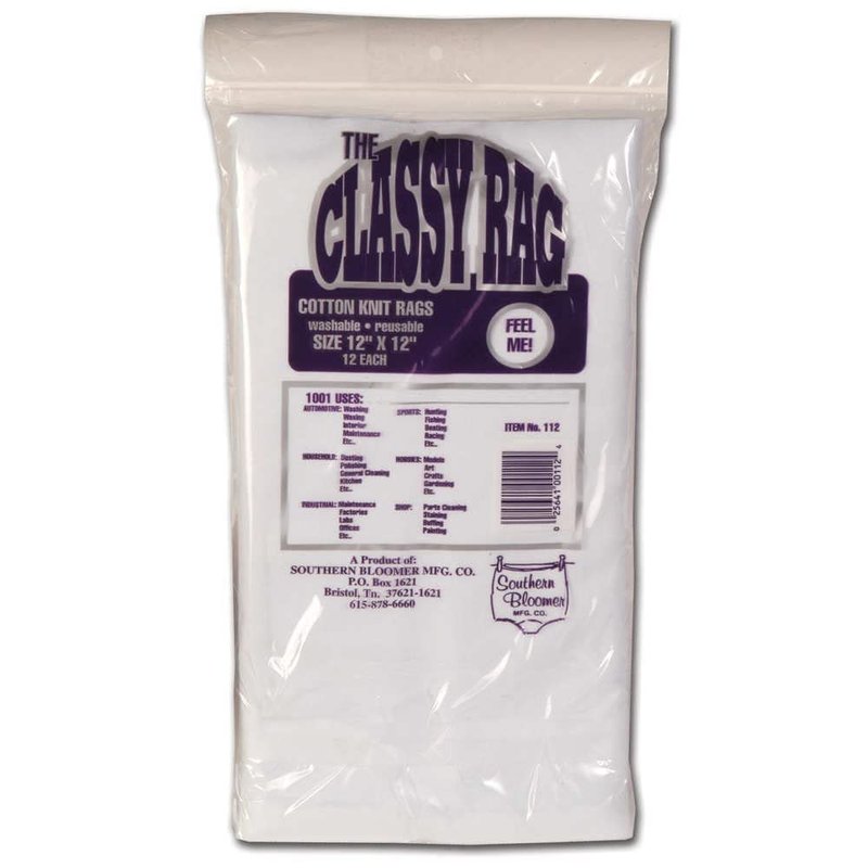 Southern Bloomer Cotton RAG 12X12 inch 12/Bag