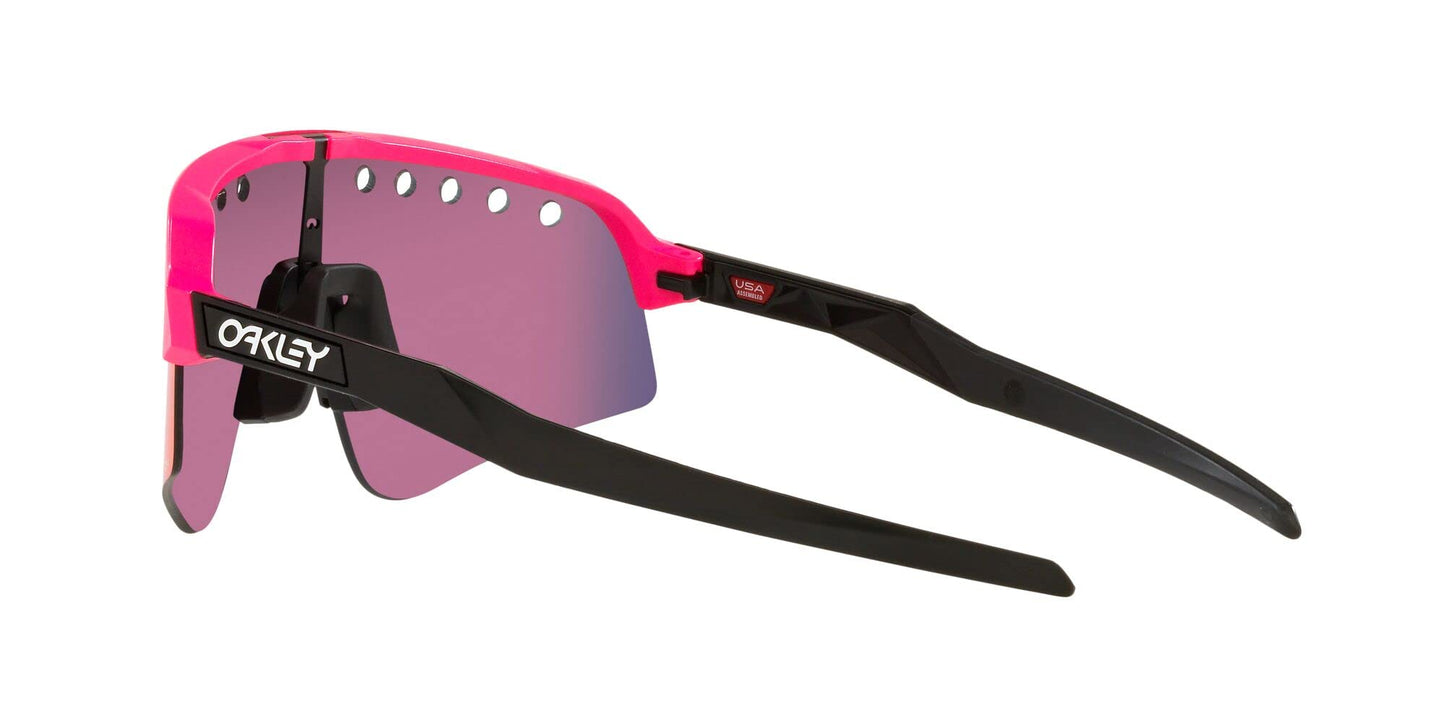 Oakley Men's Oo9465 Sutro Lite Sweep Rectangular Sunglasses, Pink/Prizm Road, 39 mm