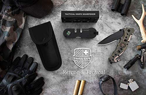 Swiss Safe 3-in-1 Tactical Knife for Military and First Responders - Military Camouflage