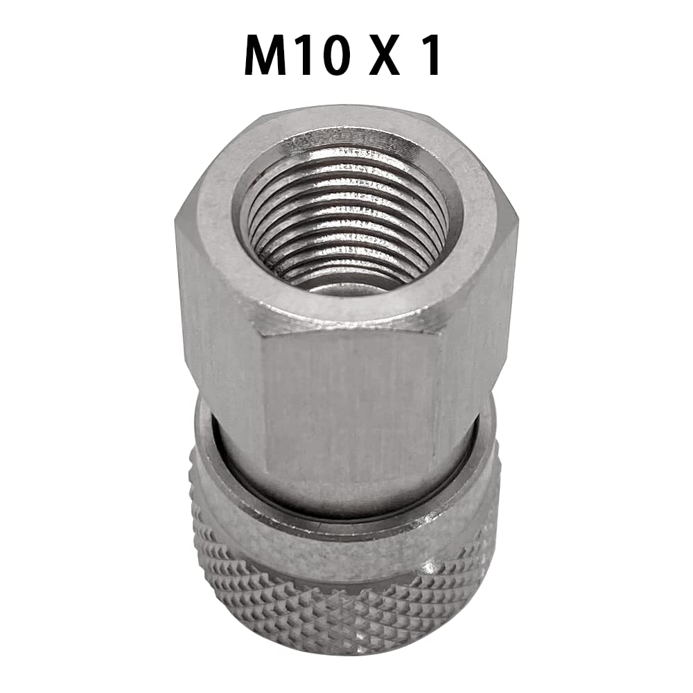 HMKUGO Paintball PCP Female Thread Stainless Steel Coupler HPA CO2 Air Tank Refill Connector Quick Disconnect Quick Release Adapter Fitting