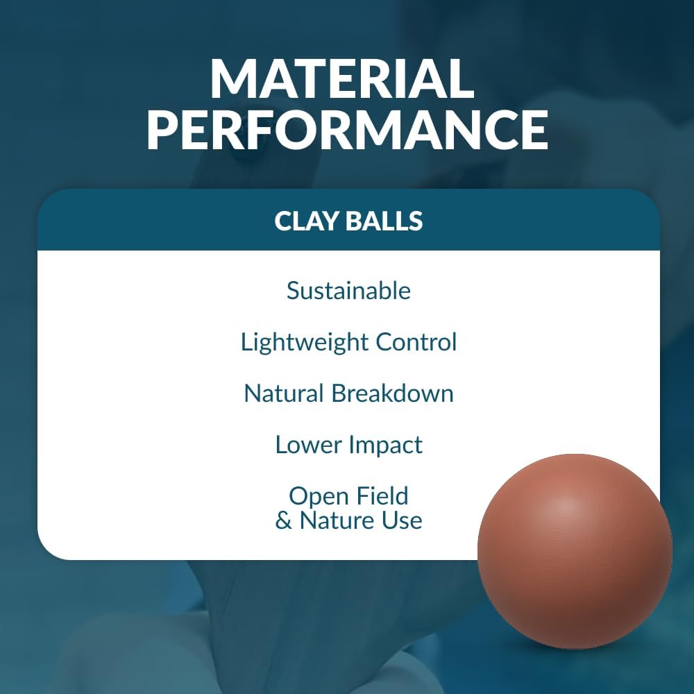 Biodegradable Clay Slingshot Ammo - Non-Toxic, Straight & Precise | Eco-Friendly Practice Ammo