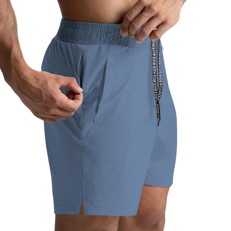 Lempue 2 Pack Workout Gym Shorts for Men 5 Inch Lightweight Running Shorts Quick Dry Sports Athletic Shorts with Pockets