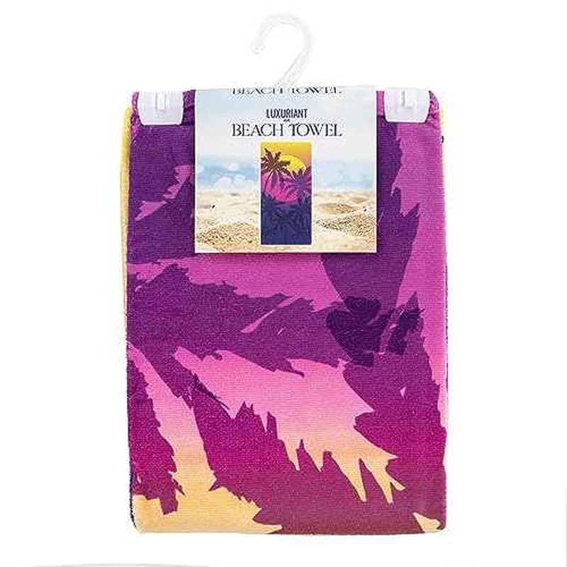 Northwest Classics Beach Towel, 30" x 60", Magenta Sun Set Design