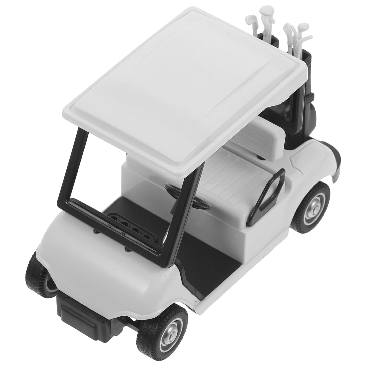 Homoyoyo 3 Pack: Diecast Golf Carts Ornaments, Alloy Metal Mini Model 1:20 Scale Golfcart Pullback Vehicles for Golfing Themed Office Desk Decor, Birthday Party Cake Decorations