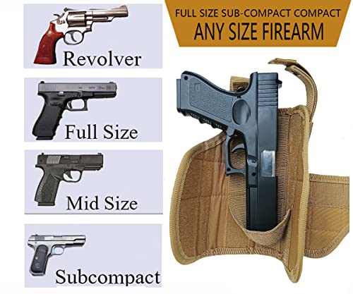 Molle Tactical Pistol Thigh Gun Holster, Drop Leg Holster, Right Hand Adjustable