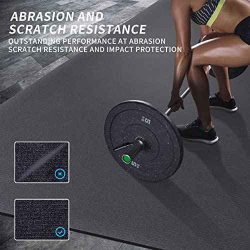 Extra Large Exercise Mat for Home Workout 96 x 54 inch, Workout Mats for Home Gym Flooring, Thick Ultra Durable Cardio Mat, Ideal for All Intense Fitness- Shoe Friendly, Eco Friendly