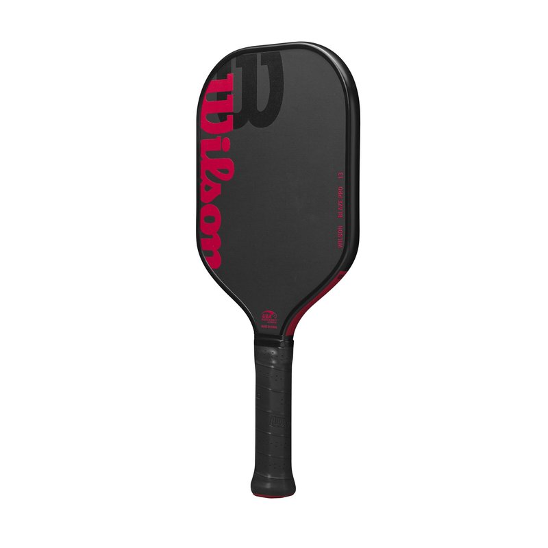 WILSON Blaze Pro 13mm Pickleball Paddle - Grip Size 2-4 1/4", Black/Red