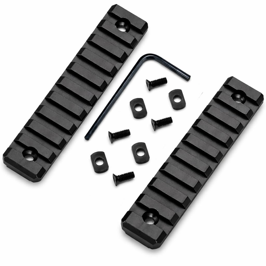 Gotical Multi Slots Mlok to Picatinny Rail Adapter | Set of 9 Slot Ar Picatinny Rail System