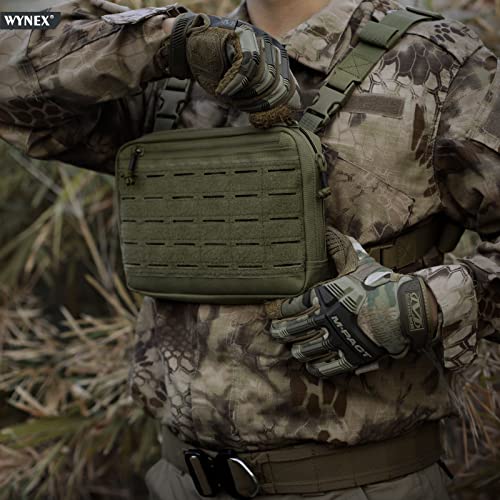 WYNEX Tactical Chest Rig Bag of Laser Cut Design, Molle Chest Pouch Utility Recon Kit Bag Tactical Chest Pack Bag