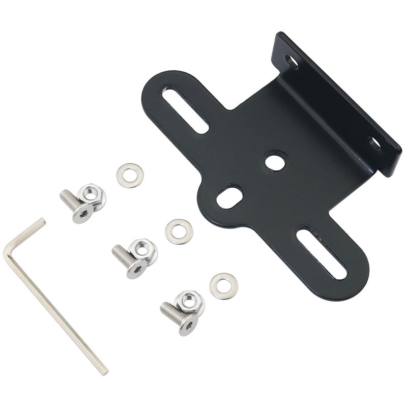 FMHXG Mountain Bike Tail Light L-Shape Mounting Piece Bicycle Rear Rack Reflector Fixing Clip Aluminum Bicycle Parts Reflectors Warning Signs Mounting Bracket