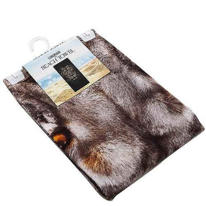 Northwest Classics Beach Towel, 30" x 60", Lion Face Design